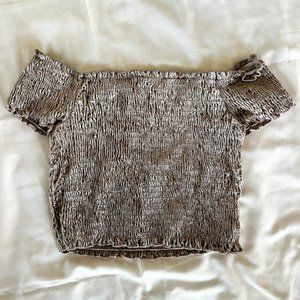 OFF SHOULDER CROP TOP